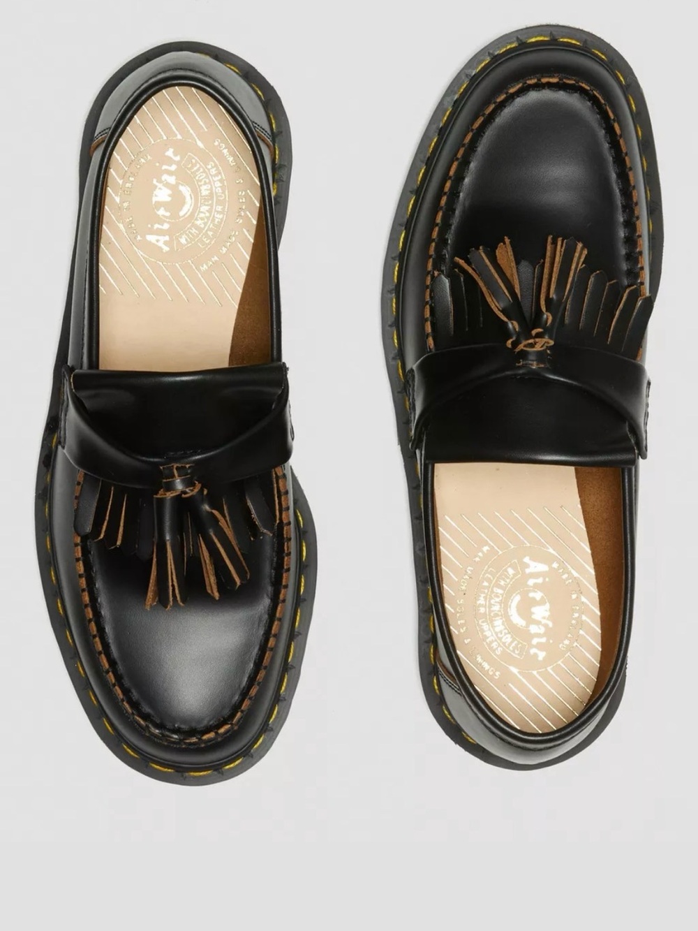 ADRIAN VINTAGE MADE IN ENGLAND Quilon Leather Tassel Loafers women’s size EU 37